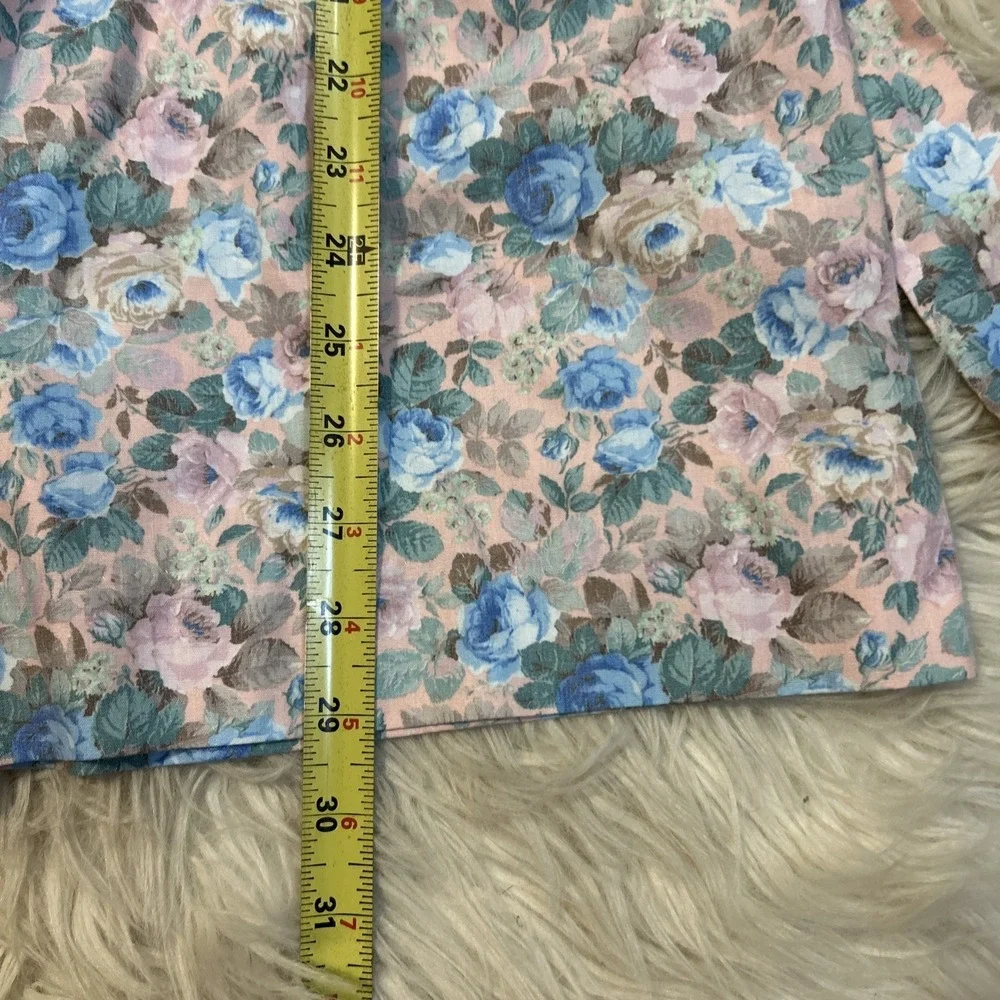 Vtg Debut Prairie Dress Girls Size 7 Ruffled Floral Cottagecore USA Long Sleeve